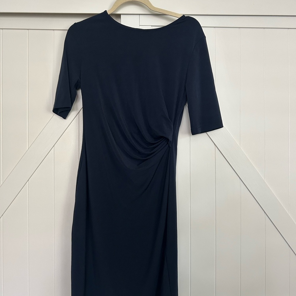 Banana Republic Dark Blue Long Sleeve Dress
